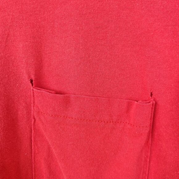 Vintage Fruit Of The Loom Short Sleeve Single Stitch Pocket Tee Large - Picture 7 of 8